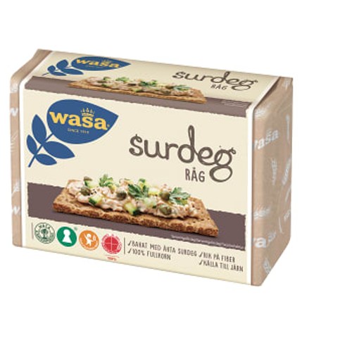 Knäckebröd Surdeg Råg 305g Wasa