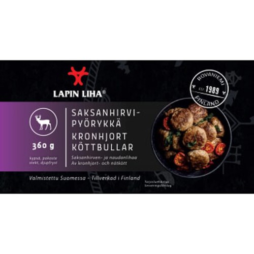 Kronhjortköttbullar 360g Lapin Liha