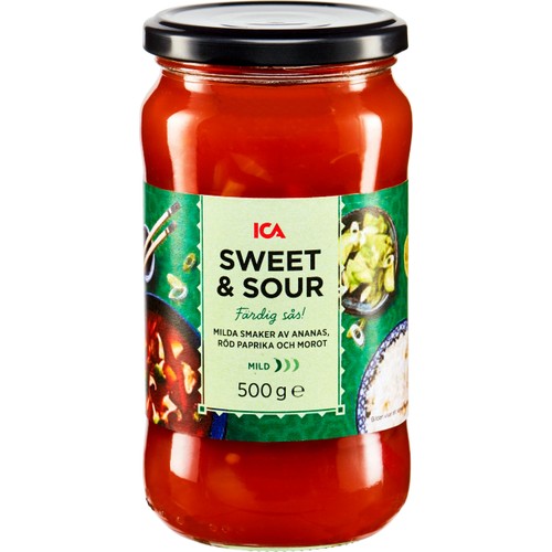 Sweet & sour Mild Färdig sås 500g ICA