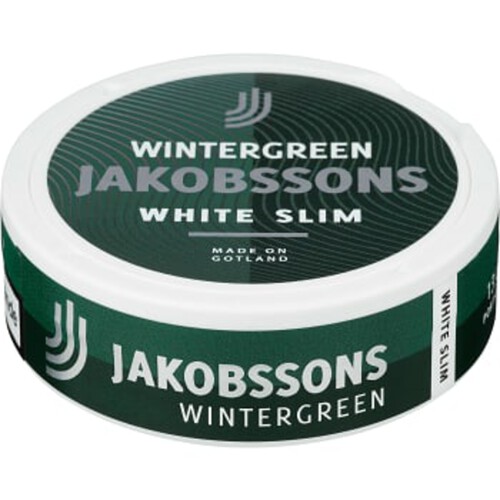 Portionssnus White Slim Wintergreen 13g Jakobssons