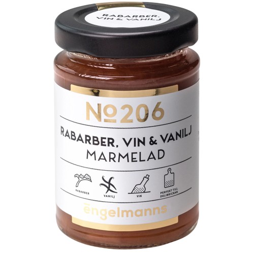 Marmelad Rabarber Vin & Vanilj 120g Engelmanns