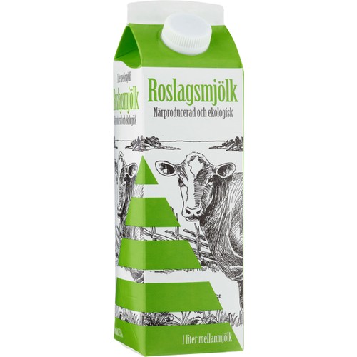 Mellanmjölk 1,5% Ekologisk 1l KRAV Roslagsmjölk