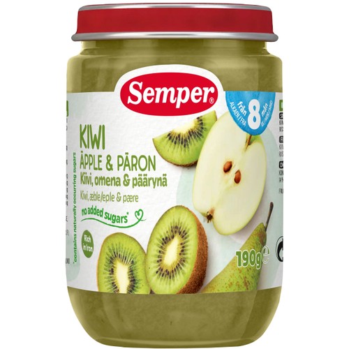 Päron & kiwi Från 8m 190g Semper