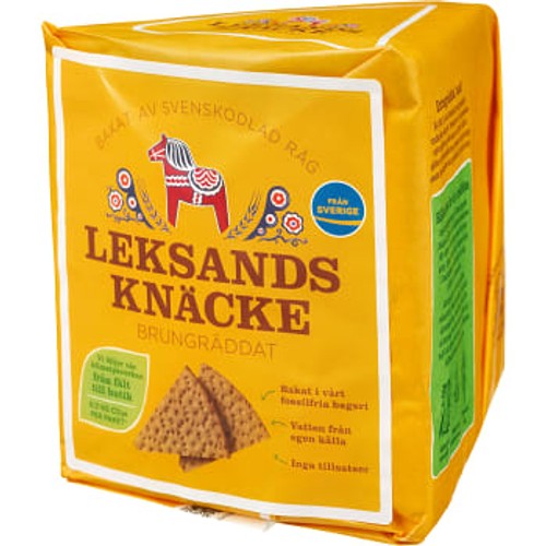Brungräddat Knäckebröd Trekant 200g Leksands Knäckebröd