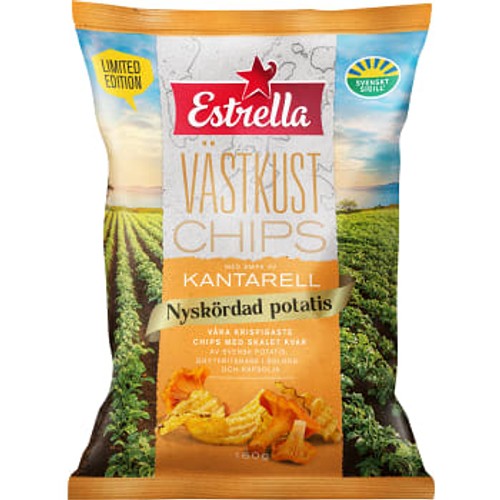 Västkustchips Kantarell LTD 160g Estrella