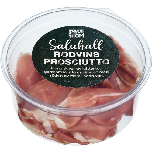 Prosciutto Saluhall Rödvins 80g Paul och Thom