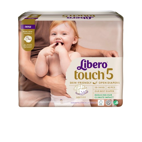 Blöjor Touch Strl 5 10-14kg Miljömärkt 42-p Libero