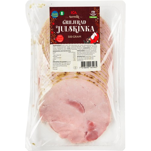 Julskinka Skivad Glutenfri 500g ICA