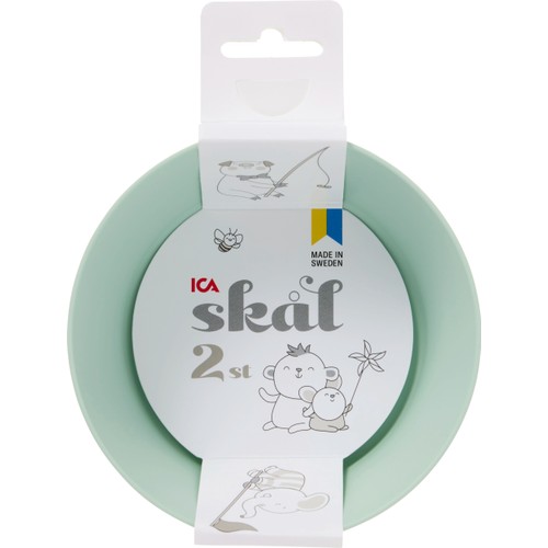 Skål 2-p sorterade färger ICA