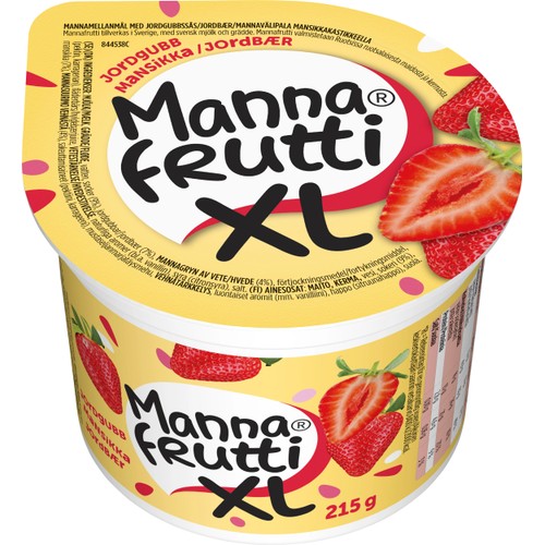 Mellanmål XL Jordgubb 215g Mannafrutti