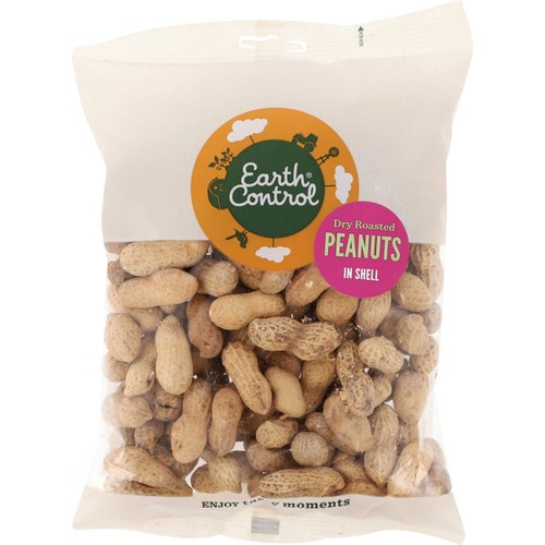 Jordnötter Med Skal Torrostade 250g Earth Control