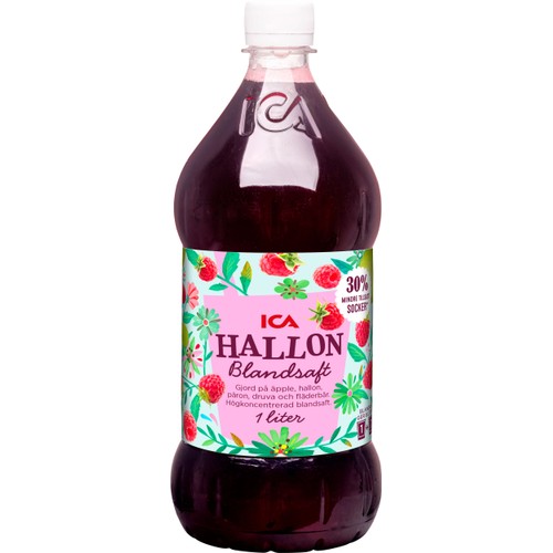 Blandsaft Hallon Högkoncentrerat 1l ICA