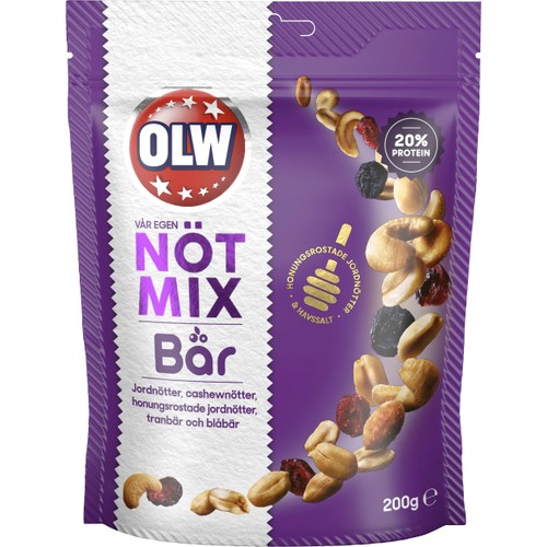 Vår egna Nötmix med Bär 200g OLW