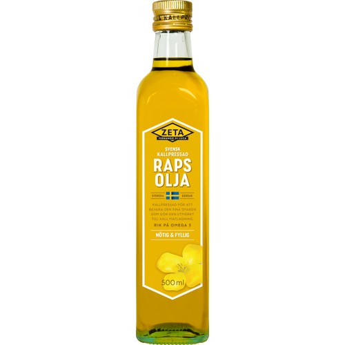 Kallpressad Rapsolja 500ml Zeta