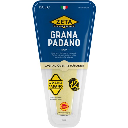 Grana Padano 12 m 150 g Zeta