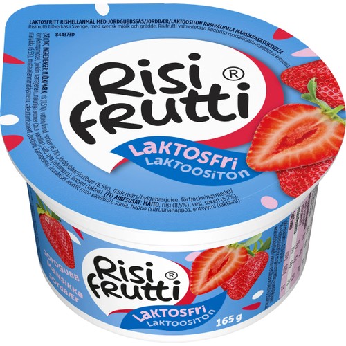 Mellanmål Jordgubb Laktosfri 165g Risifrutti