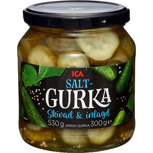 Saltgurka skivad 530g ICA