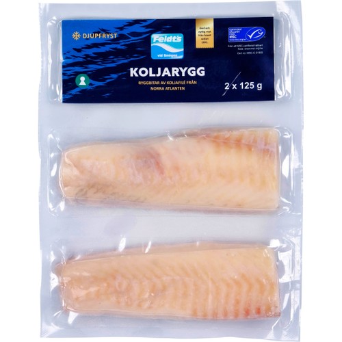 Koljarygg Fryst 250g Feldt's