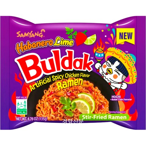 Nudlar Buldak Habanero Lime Ramen ca 135g Samyang