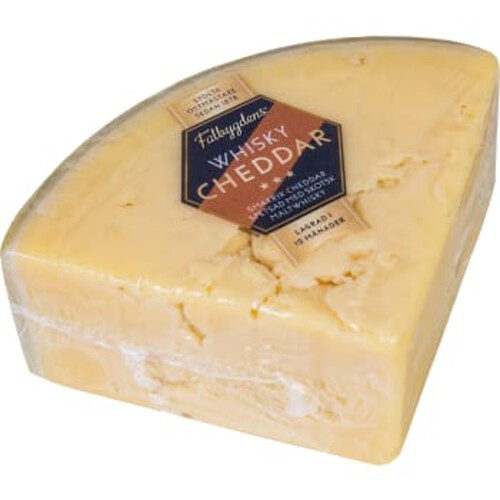 Ost Cheddar Whisky lagrad 31% ca 370g Falbygdens