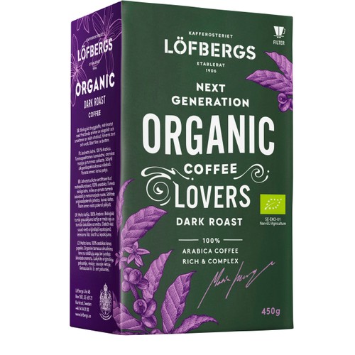 Bryggkaffe Mörkrost Ekologisk 450g Löfbergs