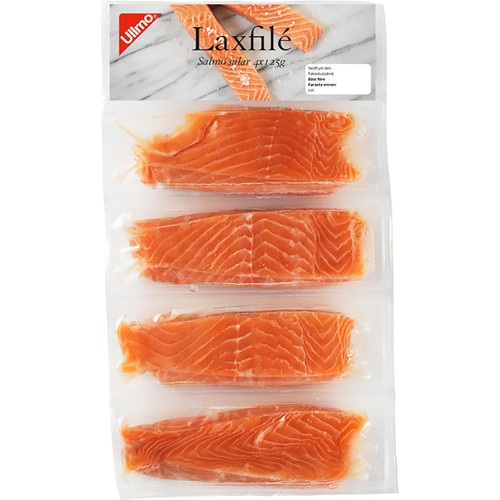 Laxfilé Fryst 125g 4-p Ullmo