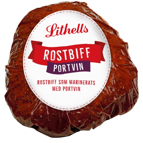 Rostbiff Portvin i skivor ca 14g Lithells