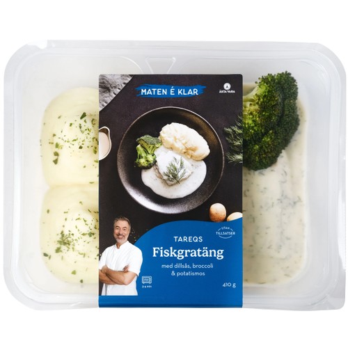Färdigmat Tareqs Fiskgratäng med Dillsås 410g Maten e klar