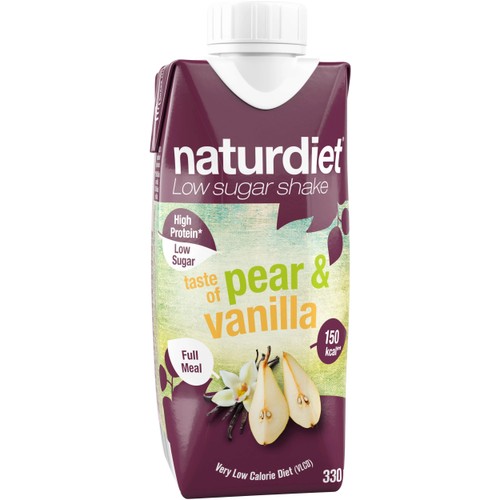 Måltidsersättning Pear Vanilla Shake 330ml Naturdiet
