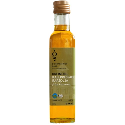 Kallpressad Rapsolja Krondill KRAV 250ml Gunnarshögs Gård