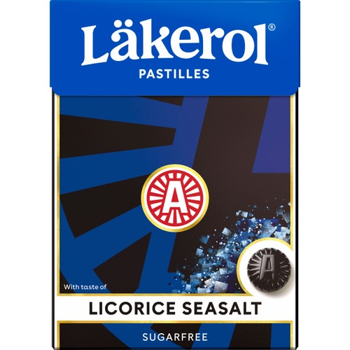 Halstabletter Seasalt Sockerfri 75g Läkerol
