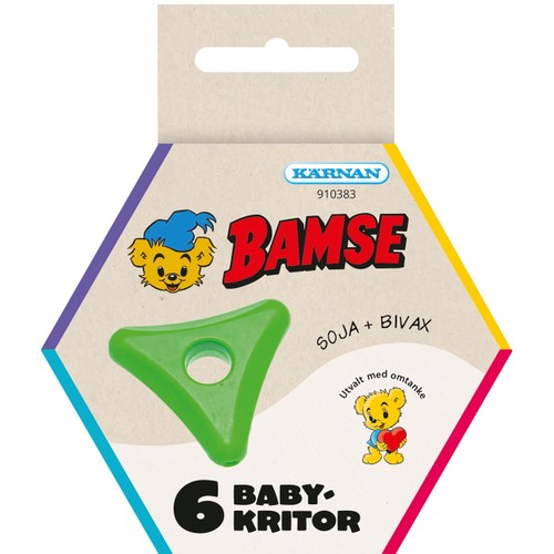 Kritor baby Bamse 6-p Kärnan