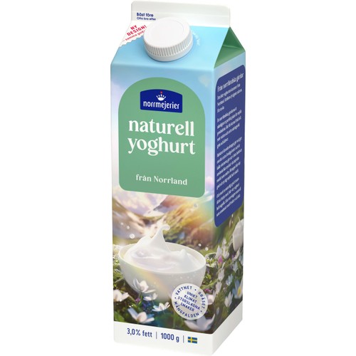 Yoghurt Naturell 3% 1000g Norrmejerier
