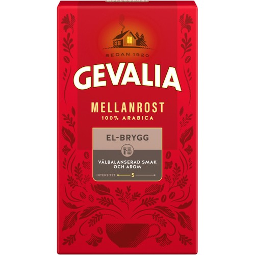 Bryggkaffe El-brygg  Mellanrost 450g Gevalia