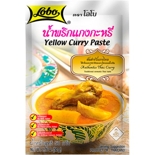 Currypasta Gul 50g Lobo