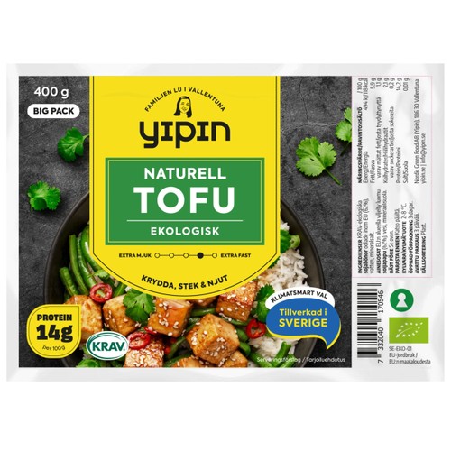 Tofu naturell Ekologisk 400g KRAV YiPin