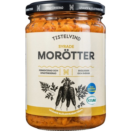 Morötter Naturligt Syrade KRAV 360g Tistelvind