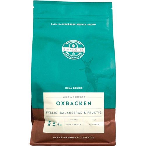 Kaffe Oxbacken Hela Bönor 500g Björklunds Kafferosteri