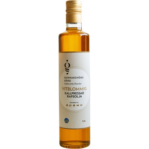 Kallpressad Rapsolja Vitblommig 500ml Gunnarshögs Gård