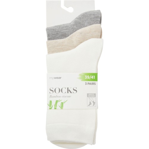 Socka 3p beige mix 39/41 mywear