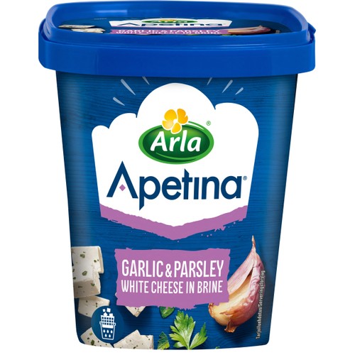 Vitost tärnad i lake vitlök persilja 410 g  Apetina