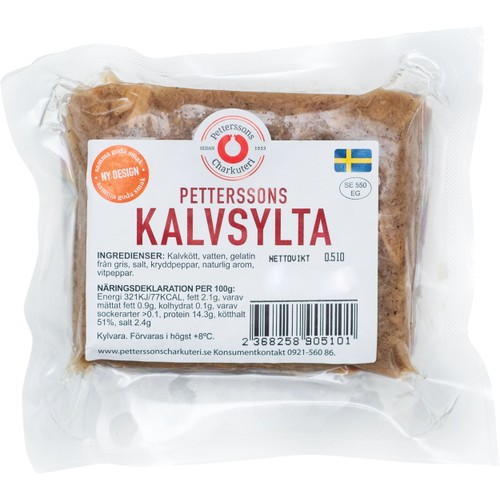 Kalvsylta 100% Kalvkött ca 550g Petterssons Charkuteri