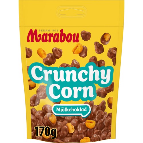Choklad Never Stop Crunchy Corn 170g Marabou