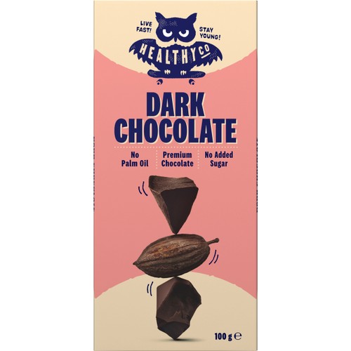 Chokladkaka Dark Chocolate 100g HealthyCo