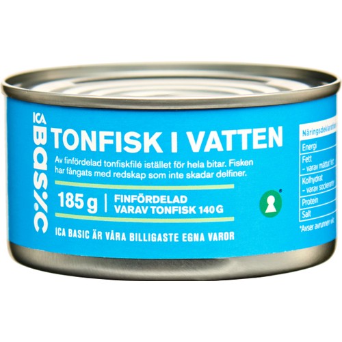 Tonfisk i vatten 185g ICA Basic