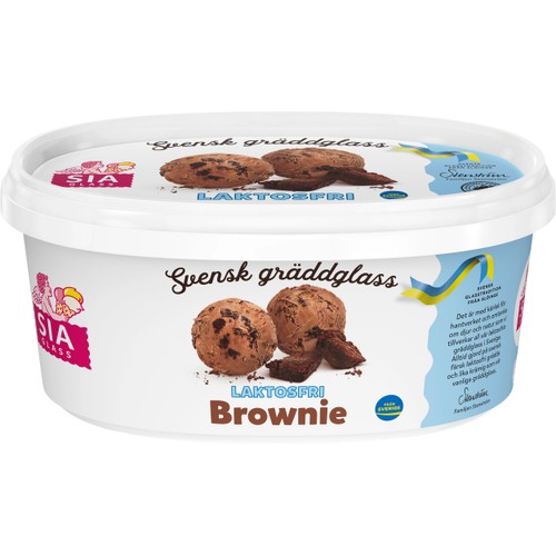 Gräddglass Brownie laktosfri 750ml SIA GLASS