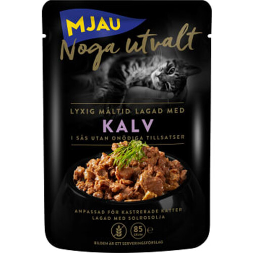 Kattmat Kalv 85g Mjau