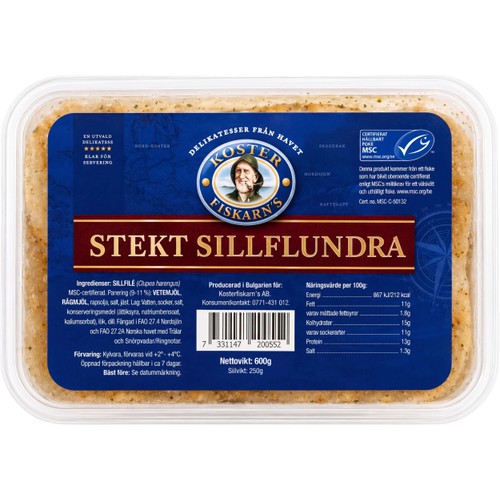 Sillflundra Stekt 600g Kosterfiskarn's