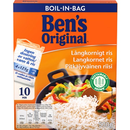 Ris Långkornigt boil in bag 500g Ben´s Original