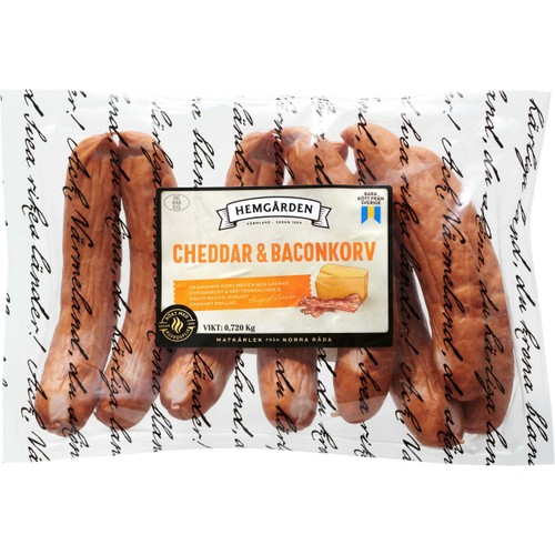 Cheddar & Baconkorv 720g Hemgården